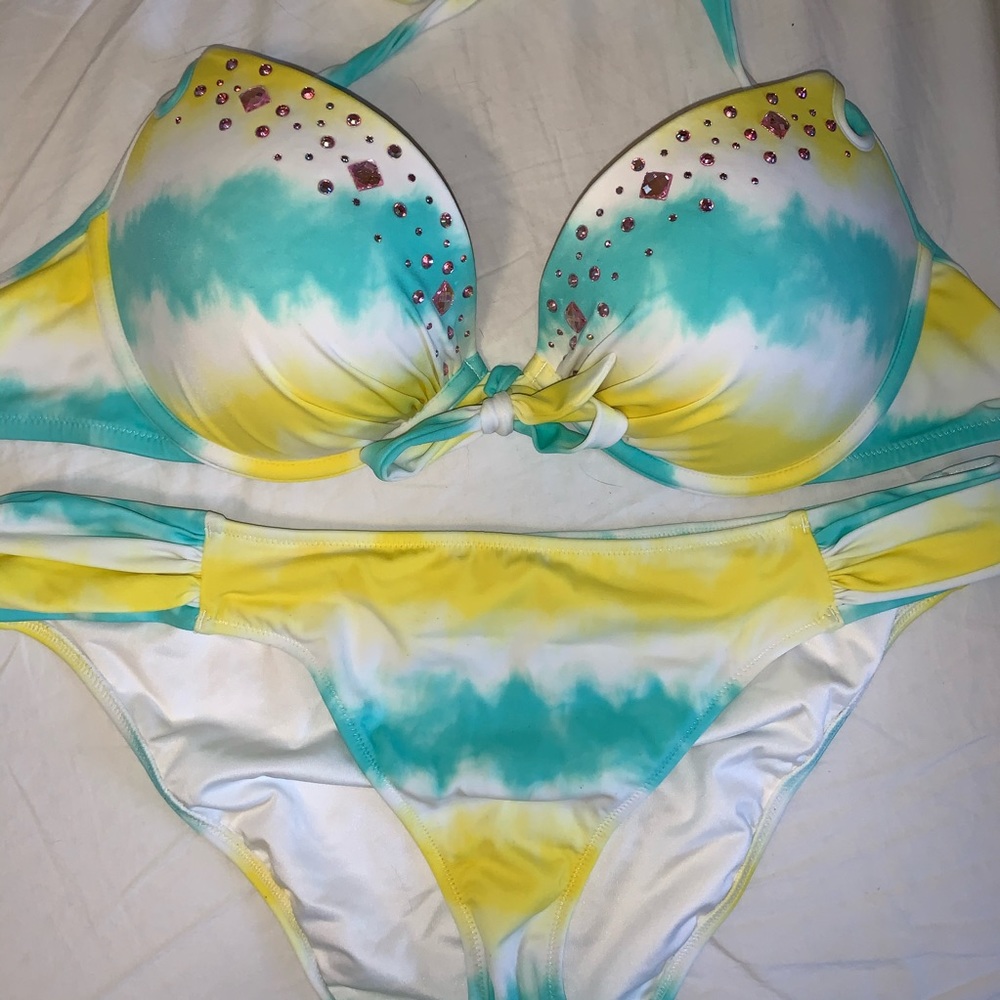 Victoria’s Secret Tye Dye Embellished Bikini Set